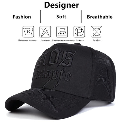 Unisex DIOS POR DELANTE Letter Embroidery Baseball Caps Outdoor Adjustable Casual Hats Sunscreen Hat Sports Cap