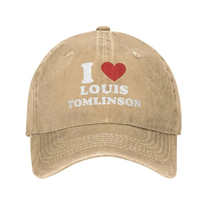 I Love Louis Tomlinsons Casual Baseball Cap for Men Adult Summer