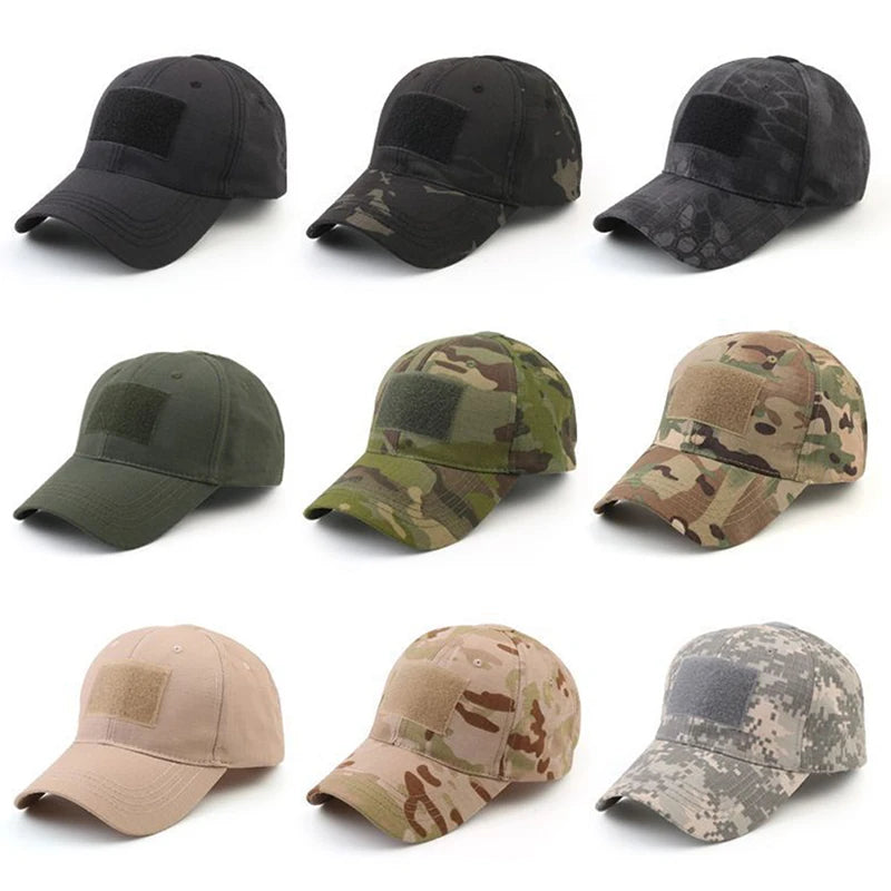 1pc Baseball Caps Camouflage Tactical Outdoor Soldier Combat Paintball Hat Summer