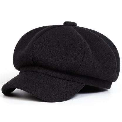 Woolen Solid Color Beret Fashion Outdoor Cotton Hat
