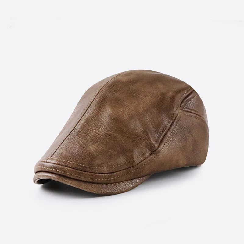 High Quality Men PU Leather Baseball Cap