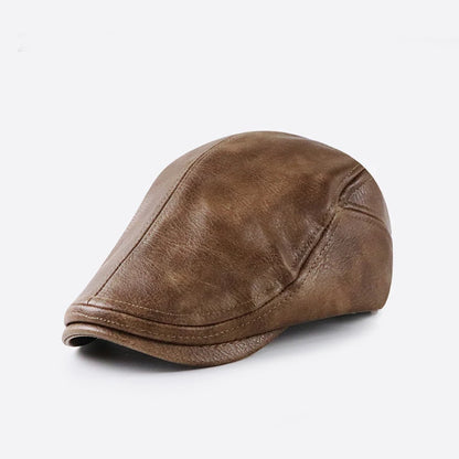 High Quality Men PU Leather Baseball Cap