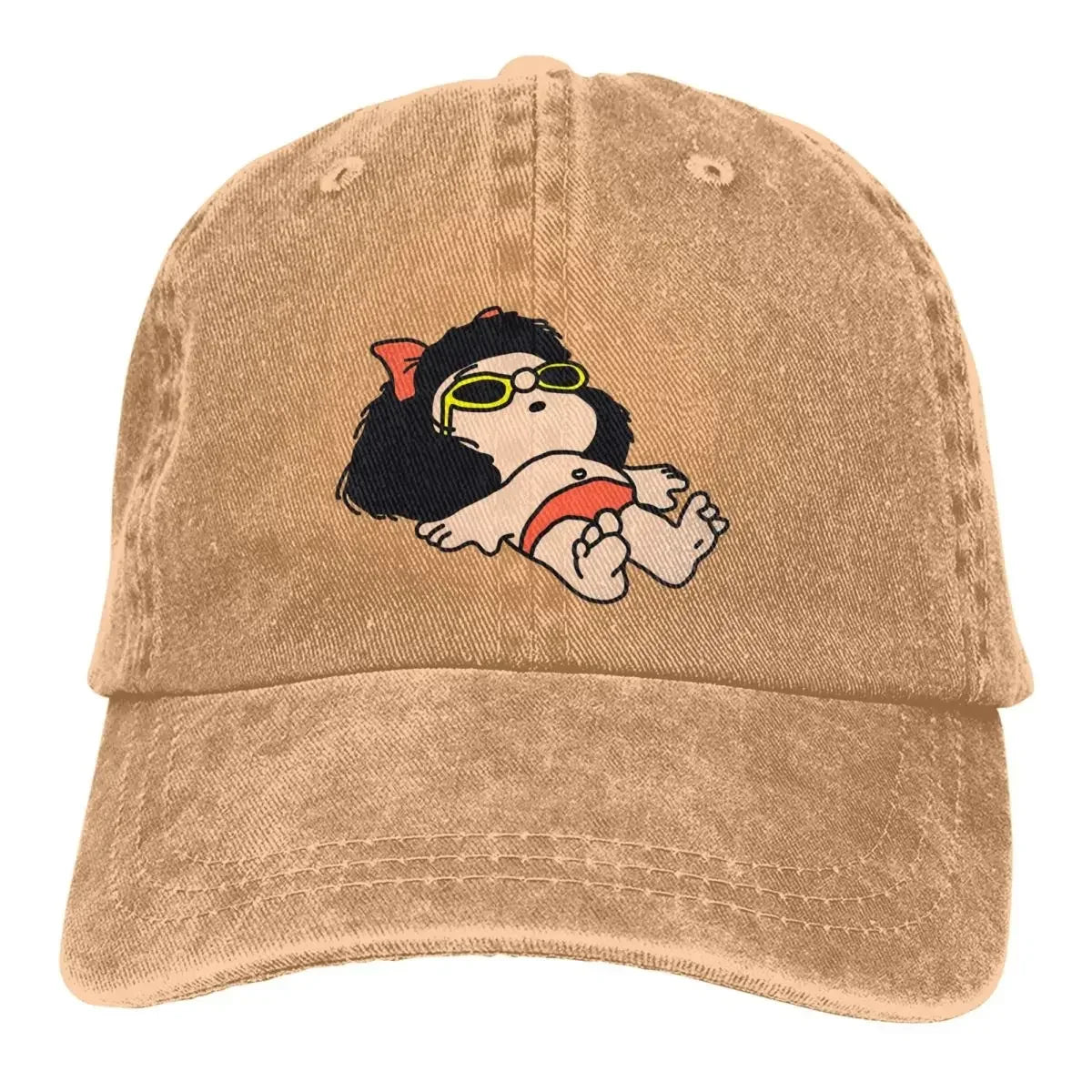 Mafalda Cartoon Multicolor Hat Peaked Women's Cap
