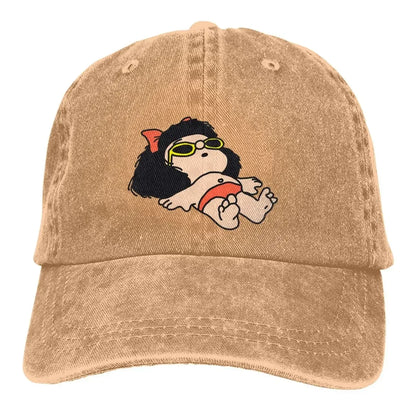 Mafalda Cartoon Multicolor Hat Peaked Women's Cap