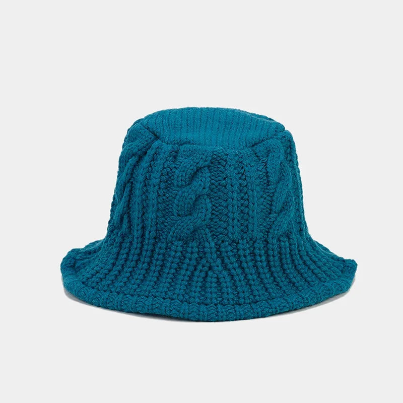 Windproof Winter Fisherman Beanie, Handwoven Wool Hat