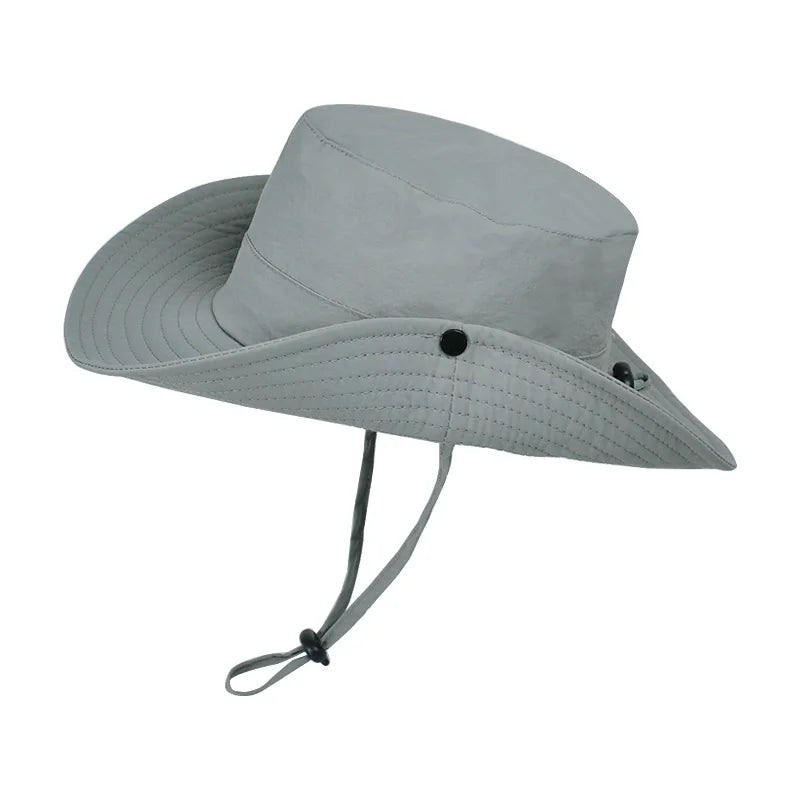 New Custom Logo Men Quick Drying Bucket Hats Fisherman Cap