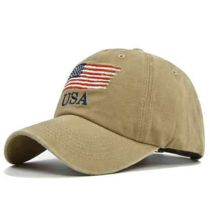 Unisex Tactical Military Baseball Cap Fashion Cotton USA American Flag