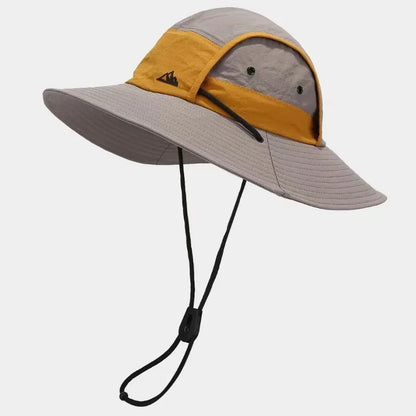Men Outdoor Quick Drying Hat Large Brim Multi Color Fisherman Hat