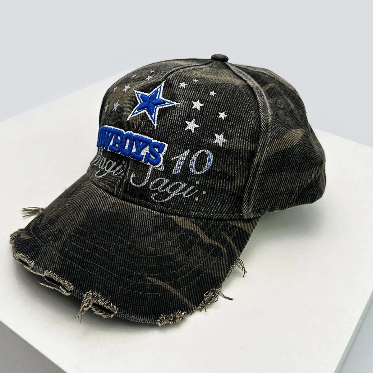 New Unisex Broken Style Letter Star Niche Baseball Hats