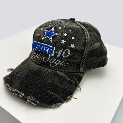 New Unisex Broken Style Letter Star Niche Baseball Hats