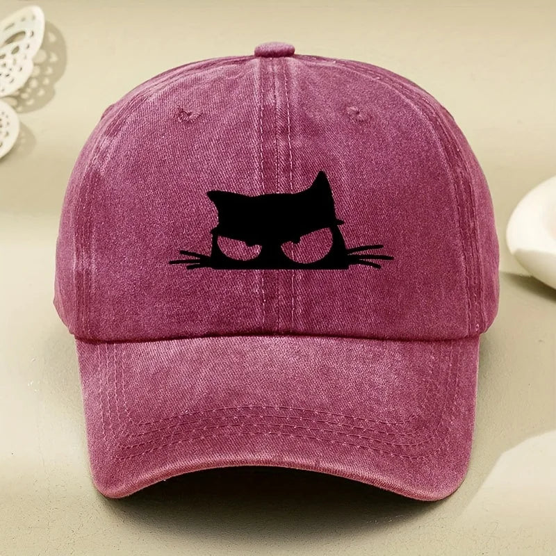 Owl Print Retro Versatile Soft Brimmed Baseball Cap for Both Men and Women