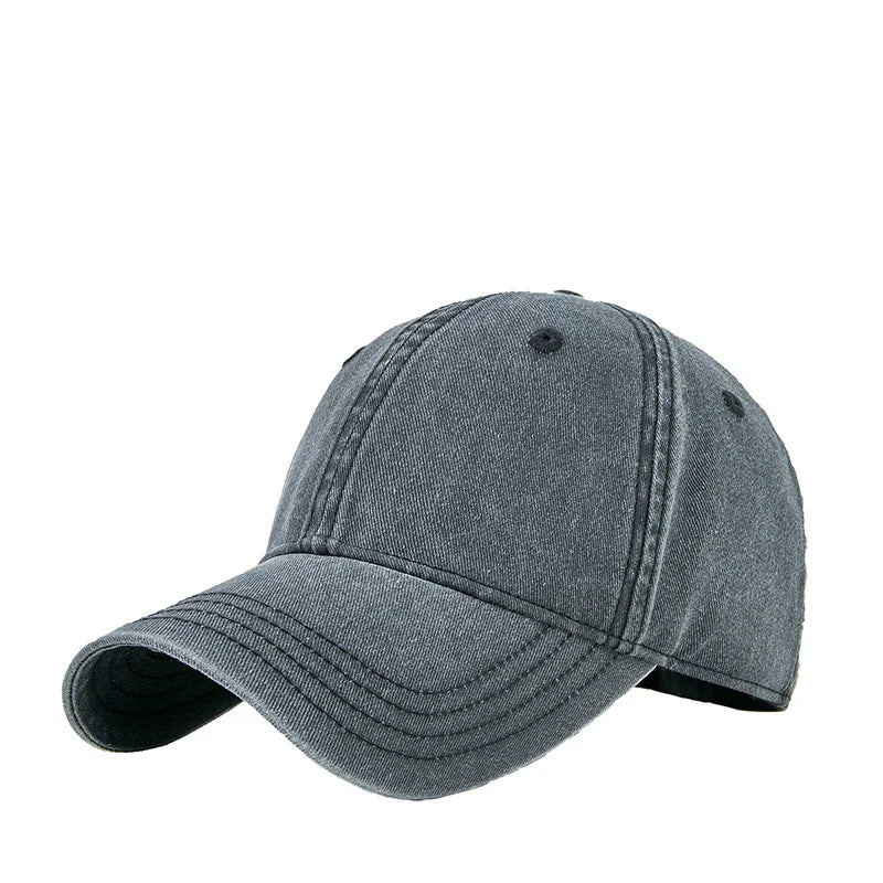 Man Cotton Big Size Baseball Hat Woman Plus Size Sun Caps Male Casual Snapback Cap