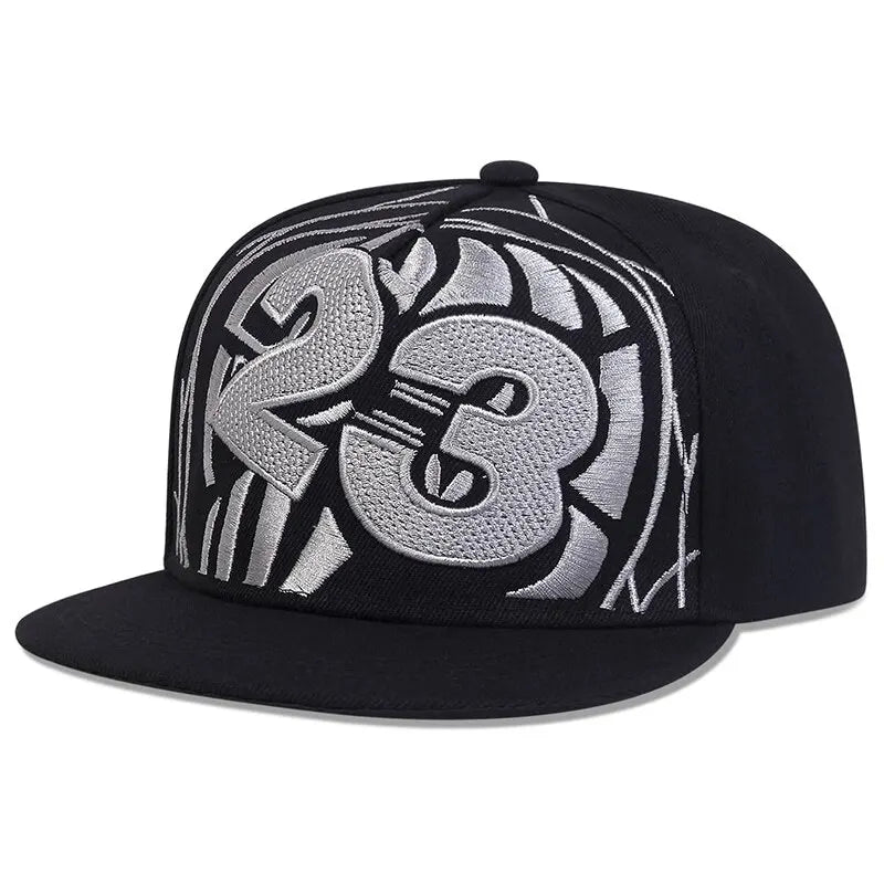 Unisex 23 Baseball Letter Embroidery Hip-hop Hats Outdoor