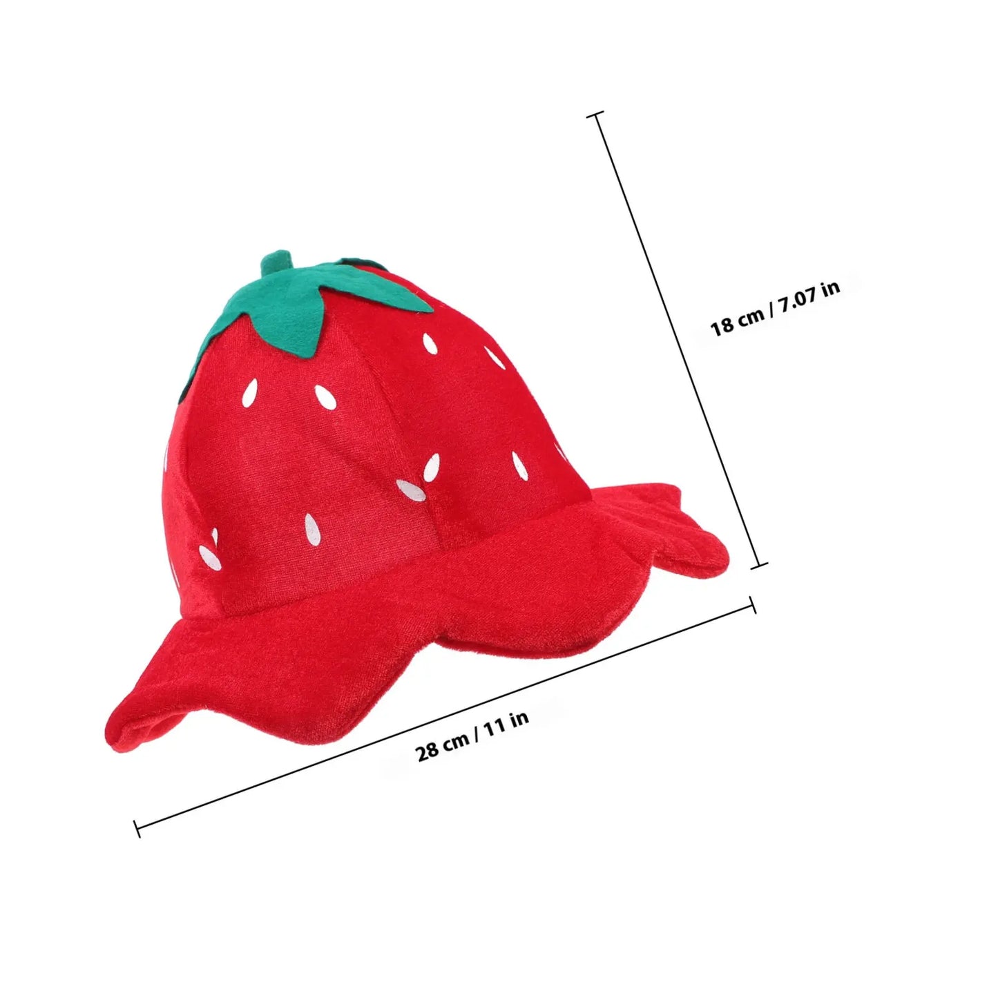 Halloween Soft Cotton Strawberry Fisherman Hat Decorative Party Cosplay
