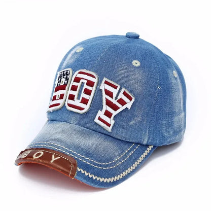 Blue Kids Boys Baseball Cap Summer Toddler Children Dad Hat