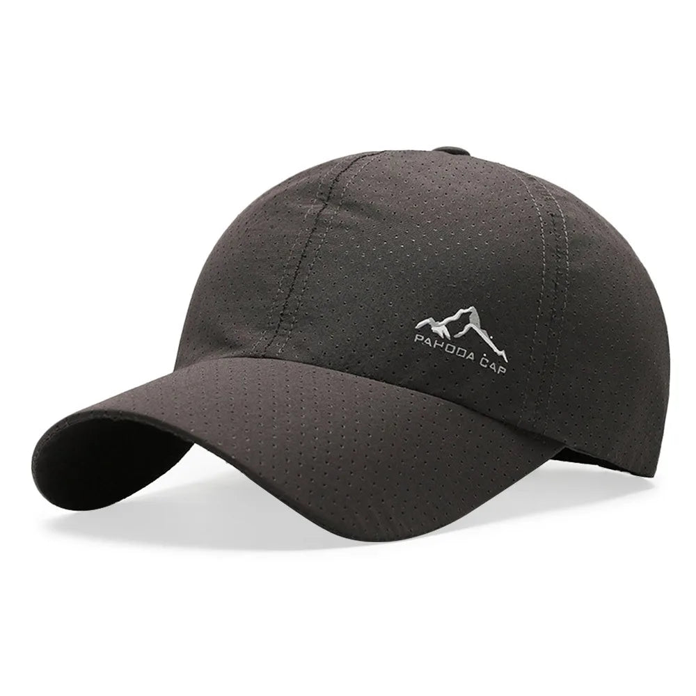 Fashion Quick Dry Summer Baseball Cap Breathable Adjustable Sports Cap UV Protection Trucker Cap Men Women