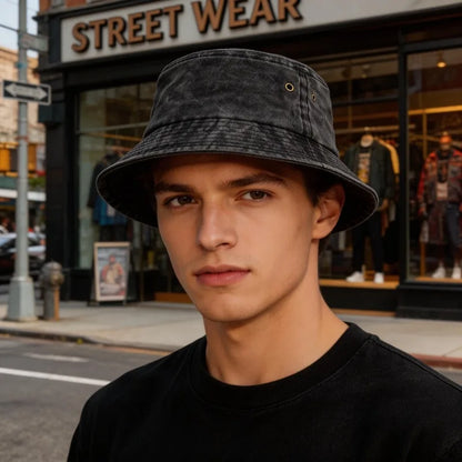 Vintage Washed Style Fisherman Hat for Men Caps Women Summer