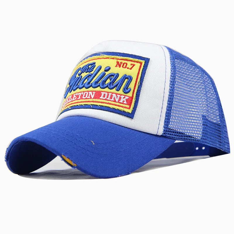 Fashion Letter Embroidery Baseball Cap For Men Women Summer Breathable Mesh