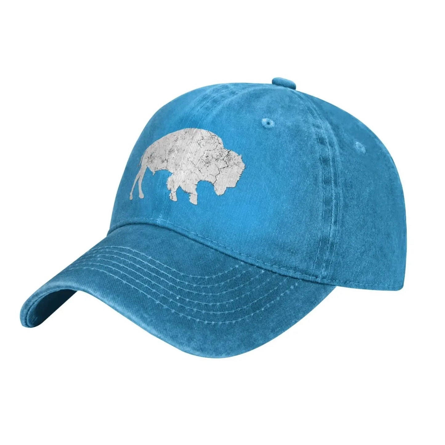 Distressed Buffalo Retro Bison Animal Lover Gifts Cowboy Hat