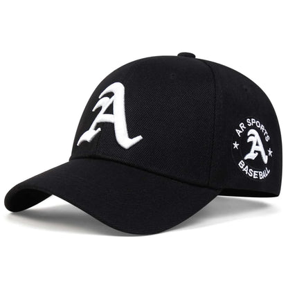 Unisex Gothic Letter A Embroidery Baseball Caps