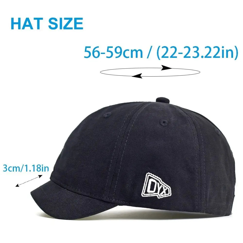 Four Seasons Men Women Fashion Short Brim Cotton Baseball Cap