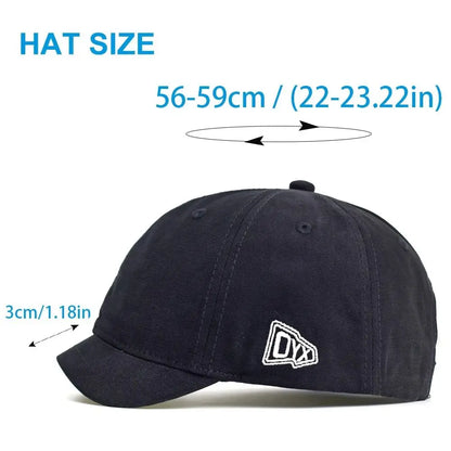 Four Seasons Men Women Fashion Short Brim Cotton Baseball Cap