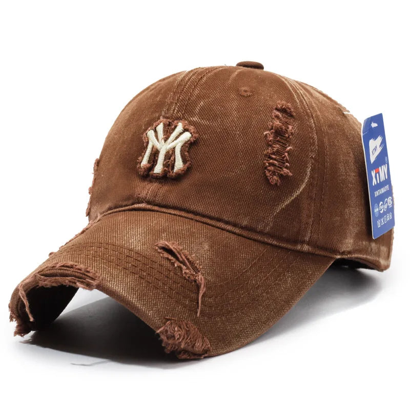 Korean Style Personalized Ripped Hat