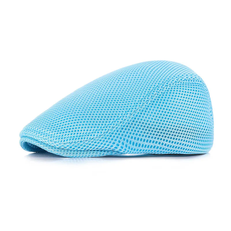 Adult Summer Breathable Mesh Cap British Fashion Style Beret Male