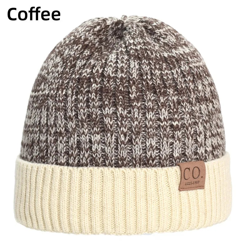 New Unisex Warm Two-Tone Winter Hats