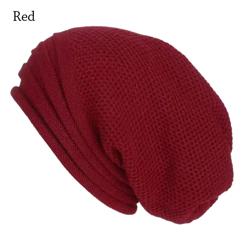 Skiing Slouchy Baggy Winter Hat Beanie Hat Wool Knitted Warm Cap