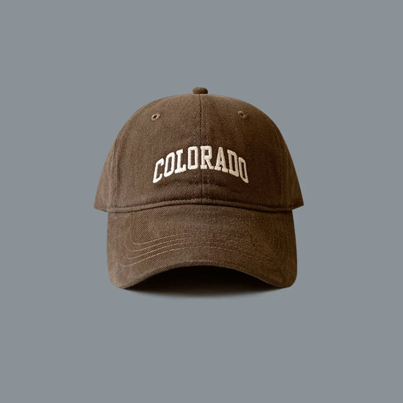 Washed and Fuzzed Alphabet Baseball Cap for Women
