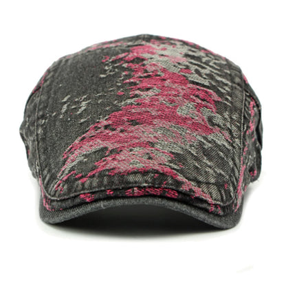 Spring Summer Denim Hat Adjustable Ivy Flat Cap Male Female Artist Painter Beret Hat