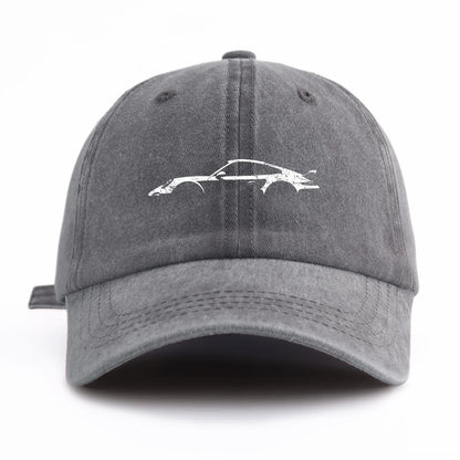 1pc 911 Print Washed Baseball Cap for Adults