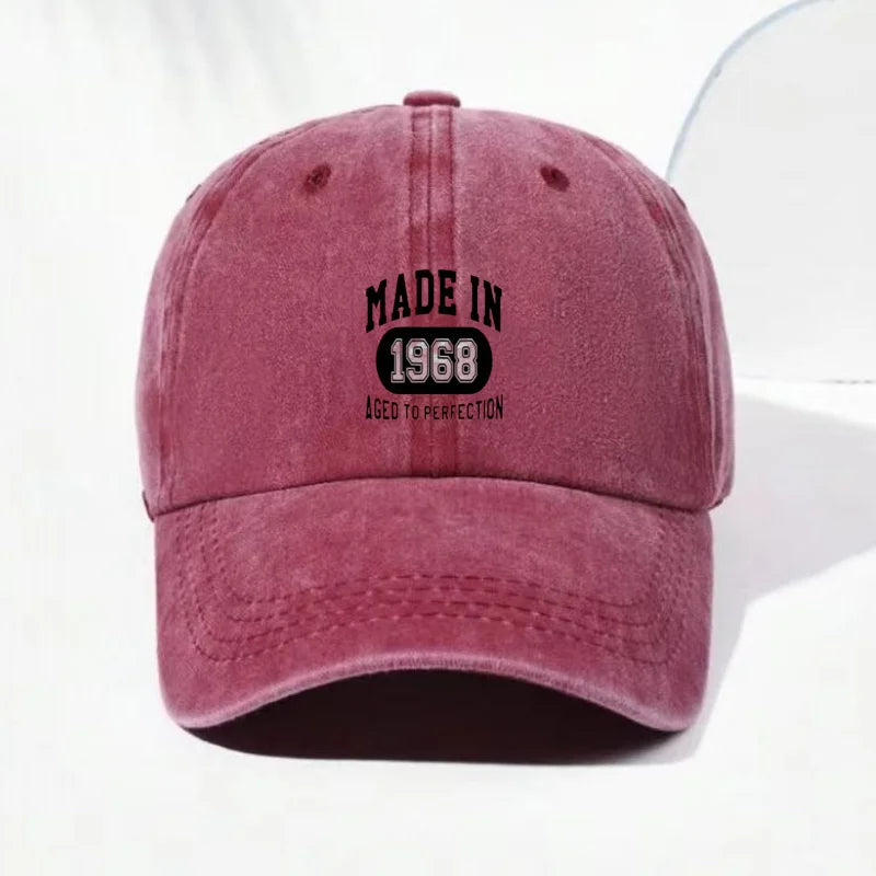 Customize 1968 Vintage Washed Cotton Baseball Cap