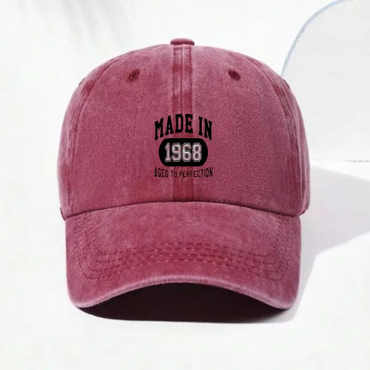 Customize 1968 Vintage Washed Cotton Baseball Cap