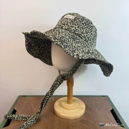 New Fashion Big Brim Long Streamer Bucket Hats