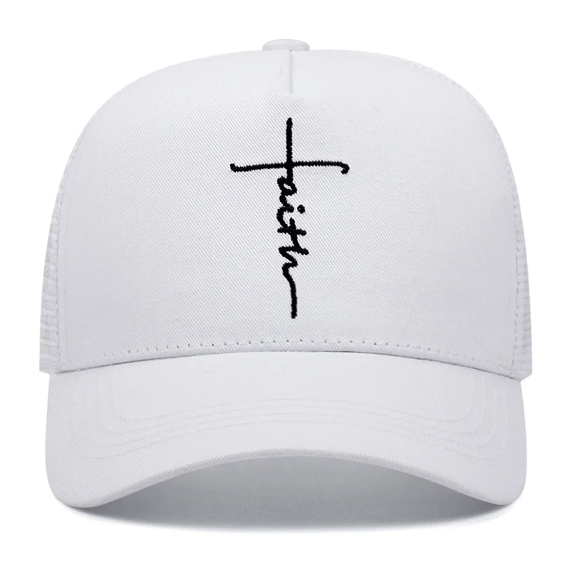 Cross Personalized Embroidery baseball cap  Hip Hop Outdoors Mesh Cap