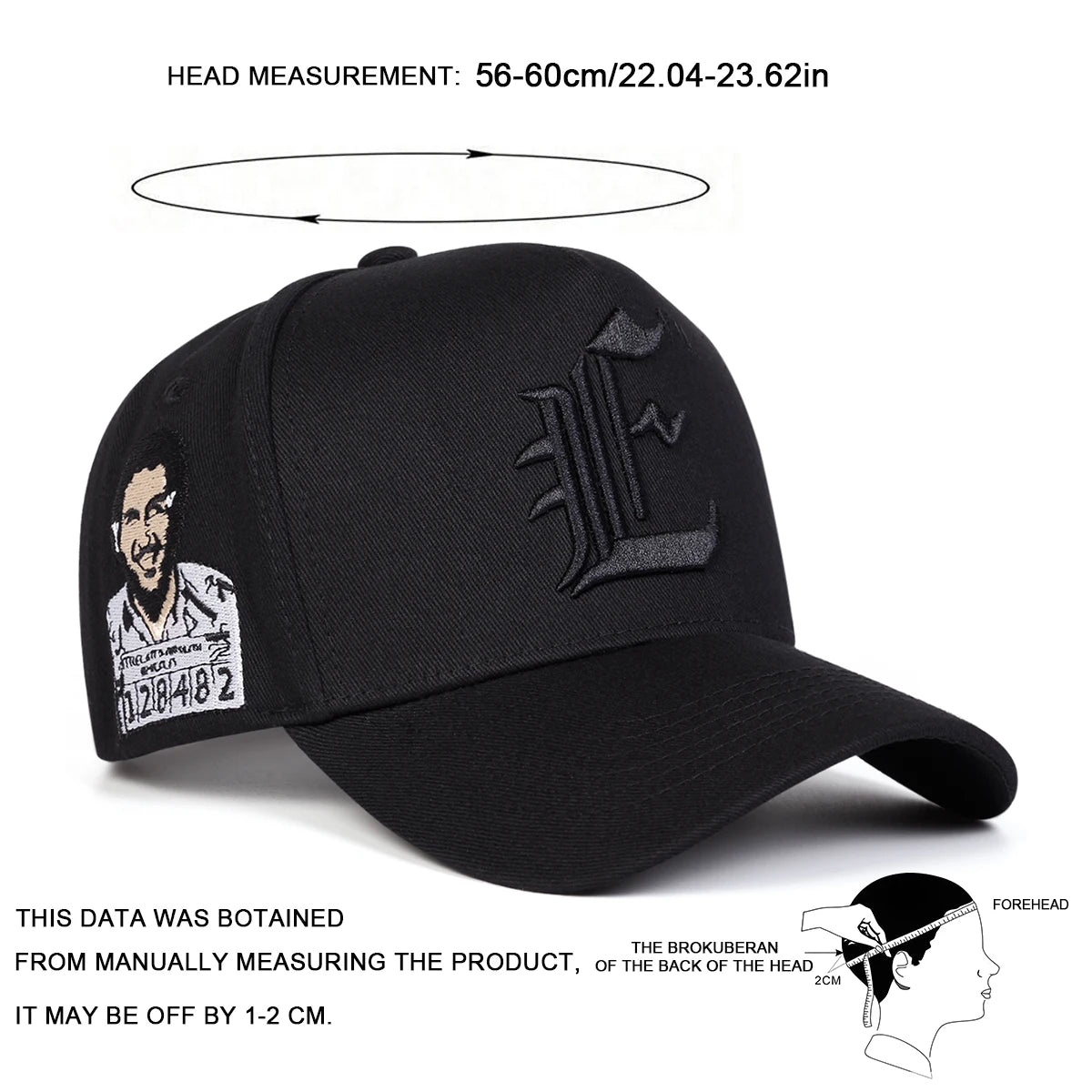 Unisex E Embroidery Baseball Caps Spring Autumn Outdoor Sports Cap