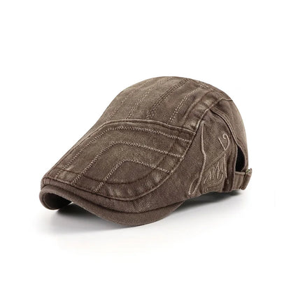 Spring Summer Solid Color Newsboy Caps Men