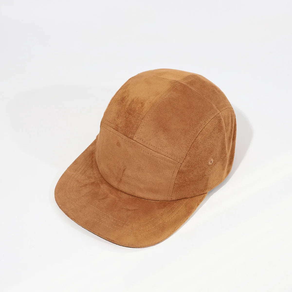 Suede Velvet 5 Panels Cap Flat Bill Running Hat