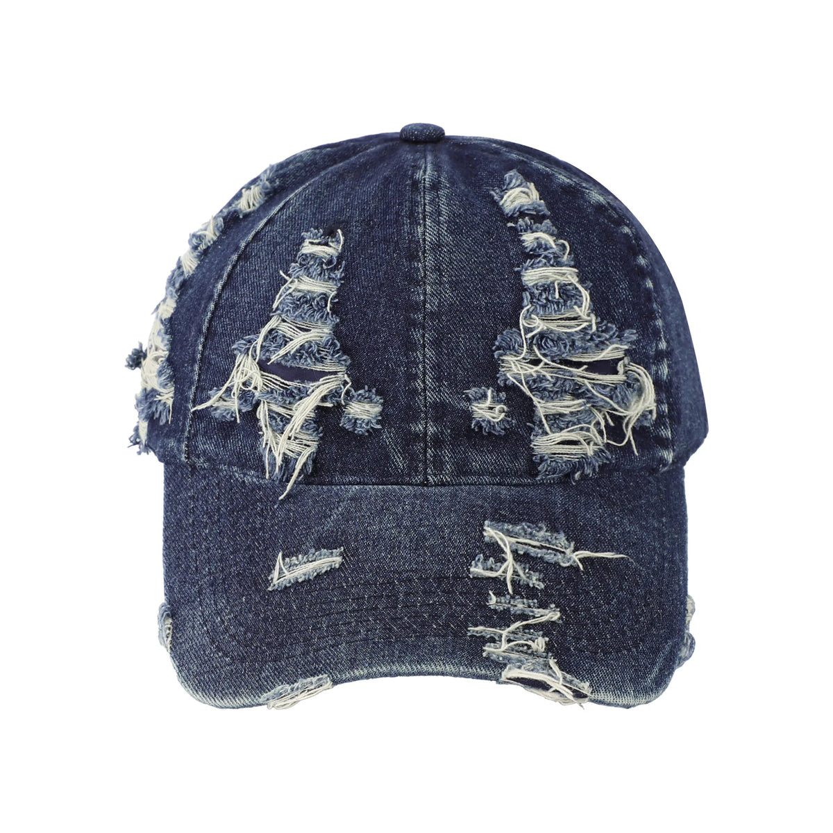 American Retro Washed Denim Distressed Baseball Cap