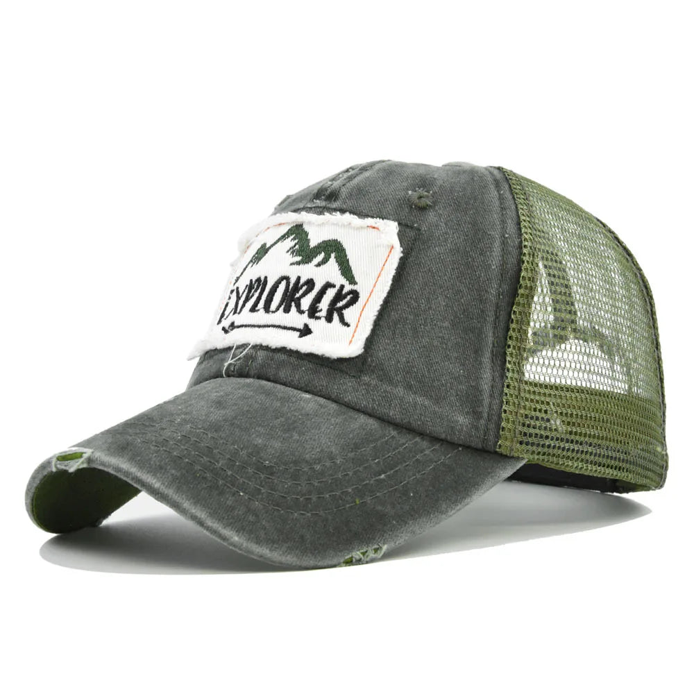 Outdoor Casual Cap For Men Women Simple Letter Patch Design Baseball Cap Summer