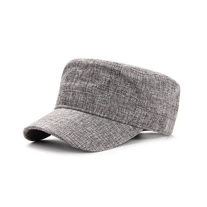 New Big Size Deep Faux Linen Baseball Hats Outdoor