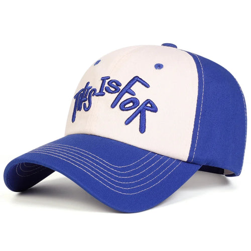 Unisex This Is For Letter Embroidery Baseball Caps Spring and Autumn