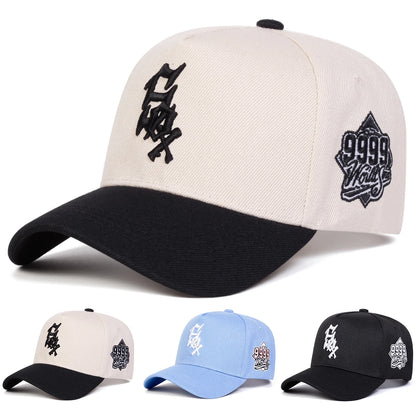 Unisex SOX 9999 Letter Embroidery Baseball Caps Outdoor Adjustable Casual Hats Hip Hop Hat Sunscreen Hat