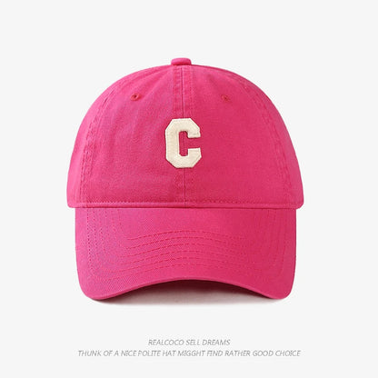 C Logo Baseball Cap For Spring And Summer Sun Protection