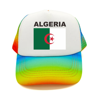 Cool Algeria Trucker Cap Men Algeria Flag Hat Baseball Cap