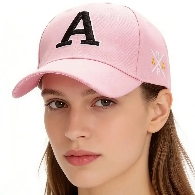 Summer Outdoor Solid Color Embroidered Duck Tongue Hat