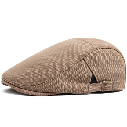 New Spring Autumn Beret Men Pineapple Pattern Fabric Casual Vintage Newsboy Hat