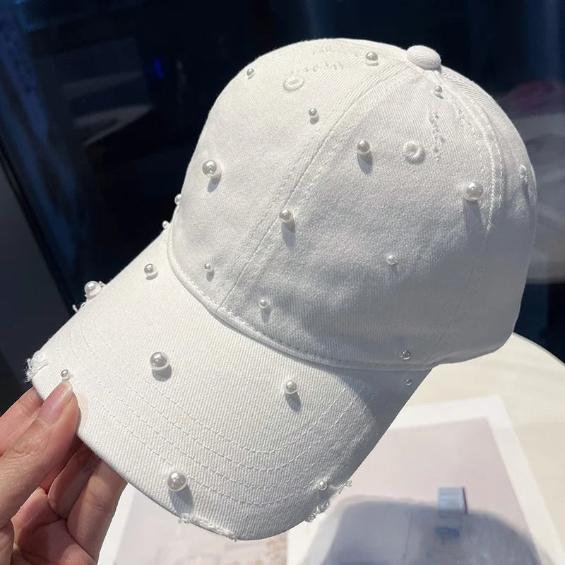 Spring/Summer Pearl Soft-Peaked Duckbill Cap